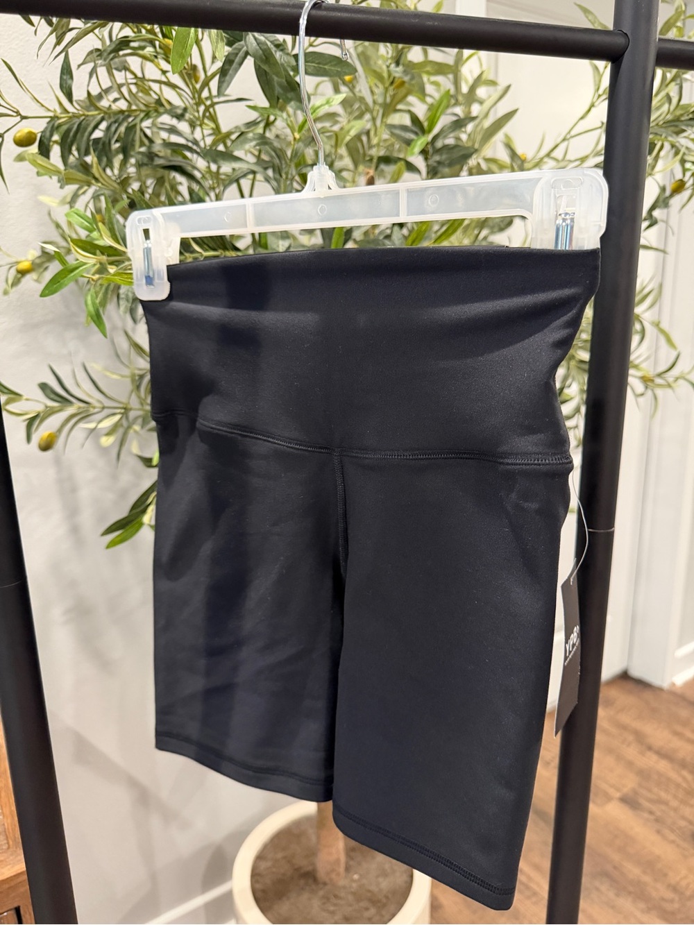 Abercrombie & Fitch Black High-Rise Bike Shorts